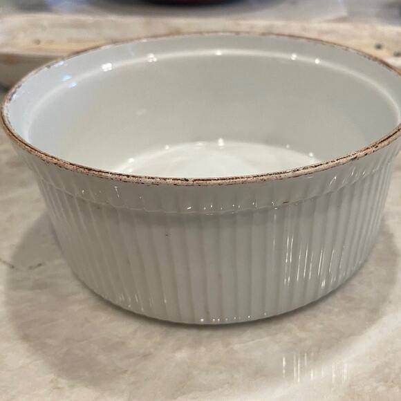 Apilco France Soufflé  baking dish 7-3/4” - Picture 1 of 11